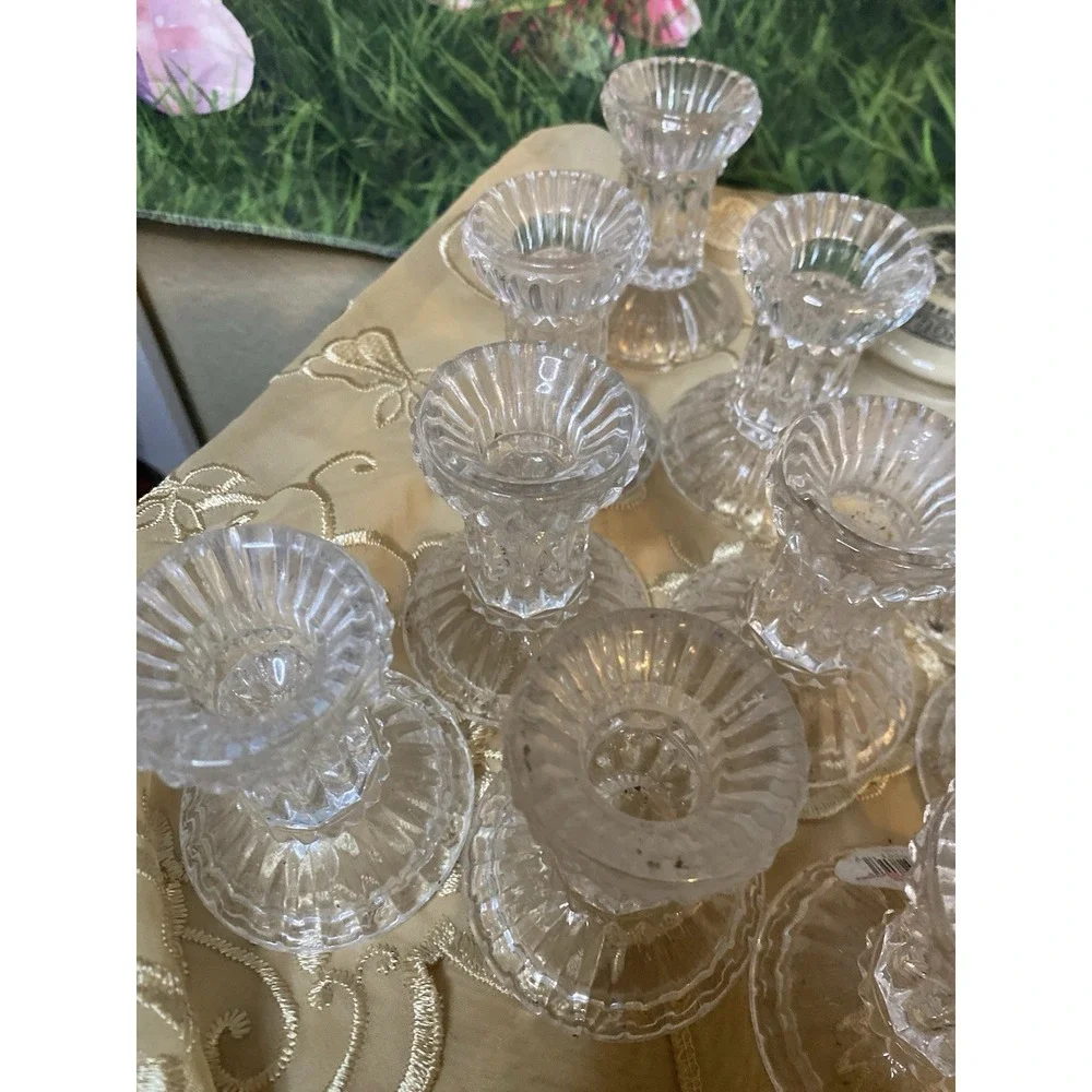 Fine ‎ Dual-Sided Candle Holders – HEAVY & Reversible Lot Of 12